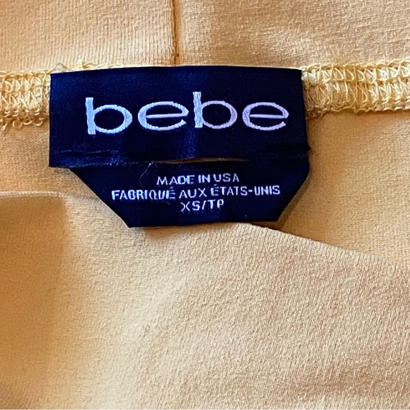 Bebe Yellow Knit Midi Pencil Skirt Size XS NWOT - Picture 10 of 16